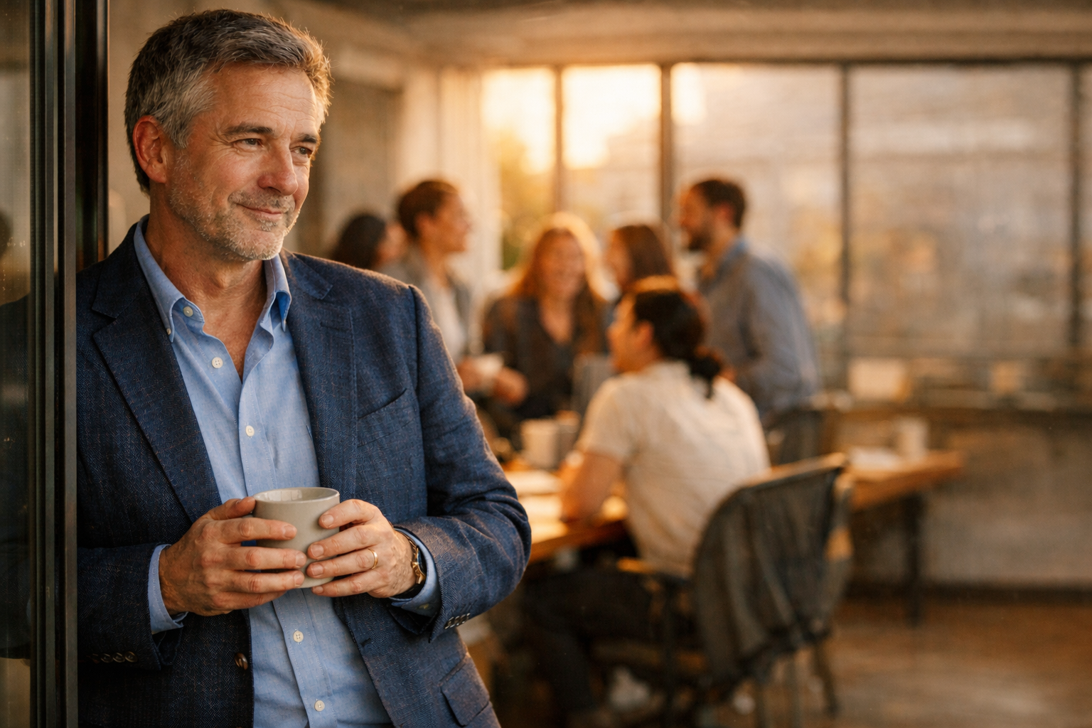 Planos de Saúde Empresarial - Rampon Seguros - Empresário cuidando da saúde da equipe